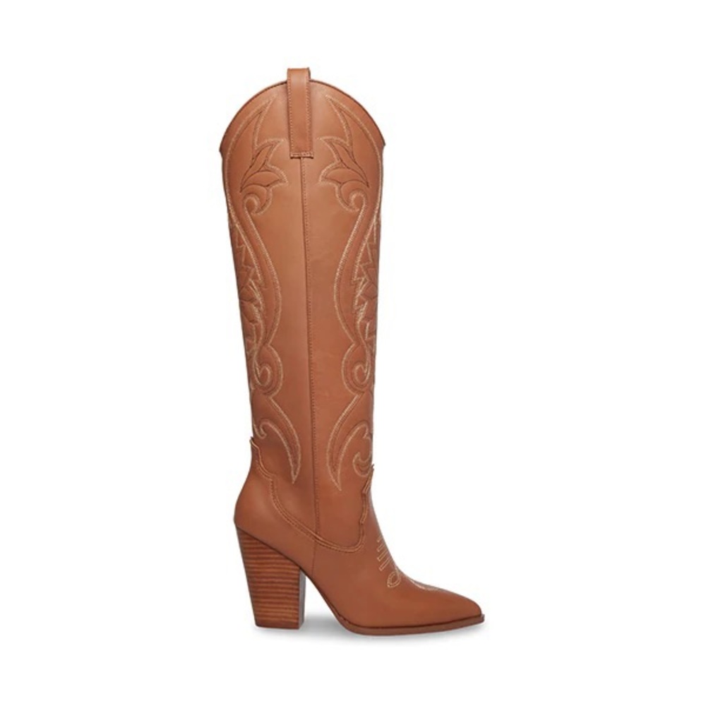 NWT!! Steve Madden Lasso Western Boot in Cognac - 9.5. BACKORDERED ON WEBSITE!